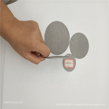 disque filtrant en treillis métallique fritté pour l&#39;industrie de la filtration
